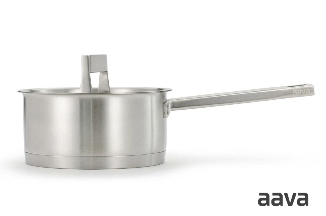 Aava Elements Stainless Steel Saucepan With Lid NEW In Box MSRP $650