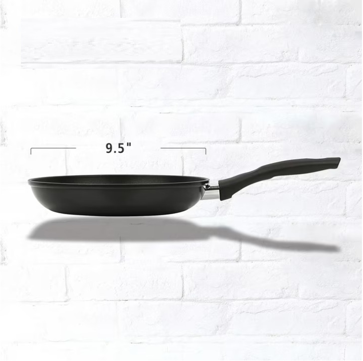 Wok Frying Saute Pan Reinforced edge 9.5″ Non-Stick Skillet Cooking Fry Coating