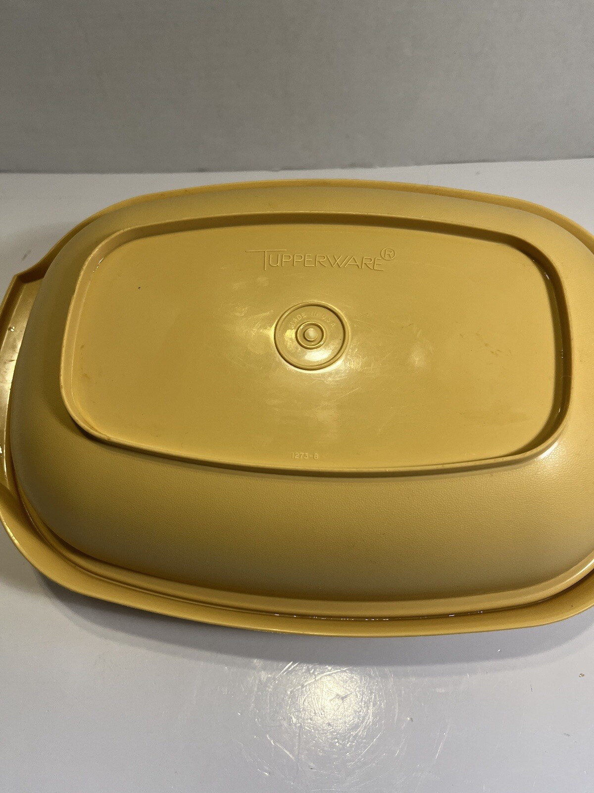 Vintage Tupperware #1273 harvest gold three-piece vegetable/rice steamer…
