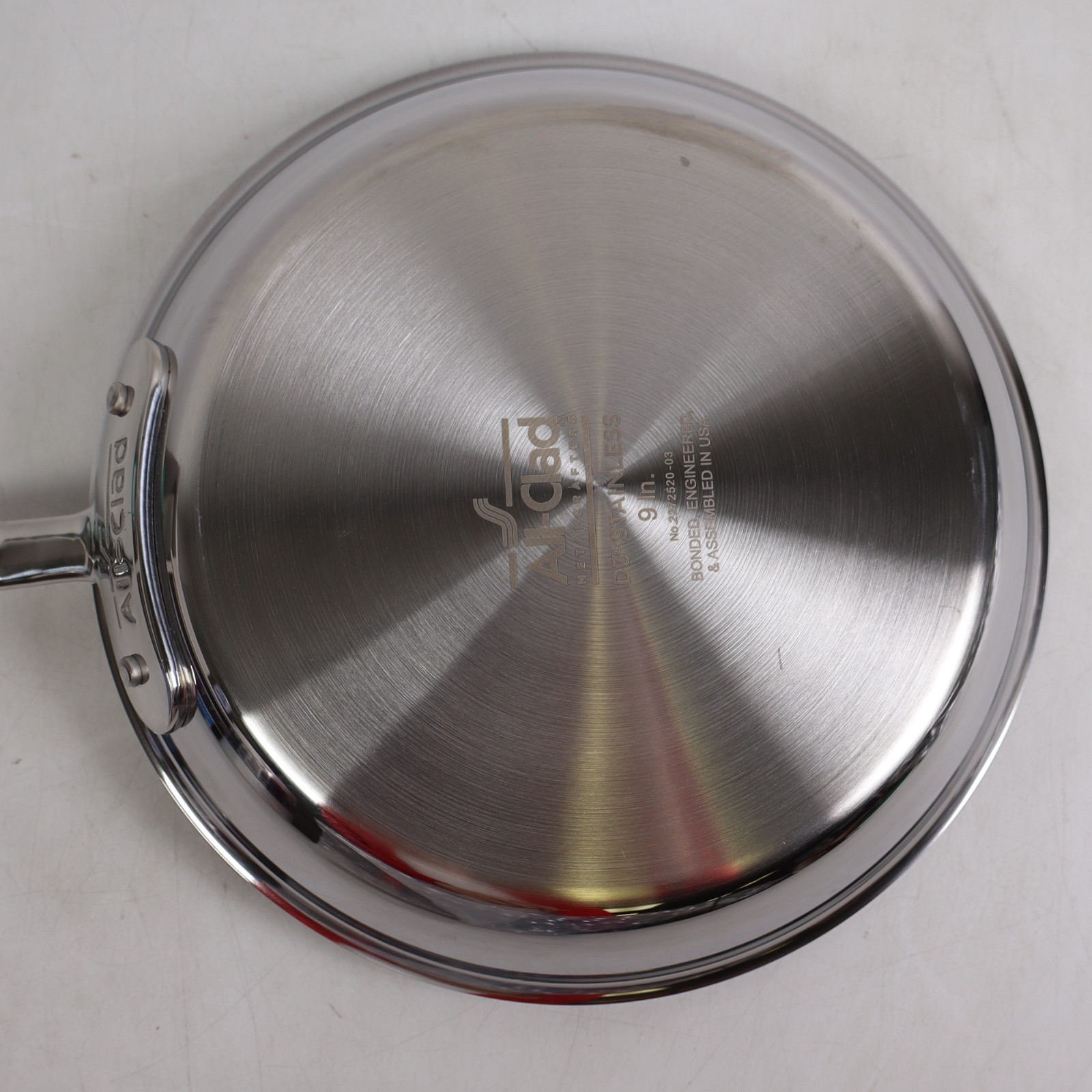 All-Clad D3 9 Inch Stainless Steel Pro Non Stick Frying Pan, 3-Ply Skillet
