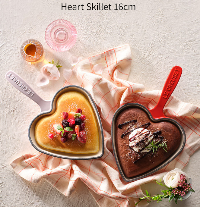 Le Creuset Heart Skillet 16cm 2 Colors (Choose 1 option) From KOREA