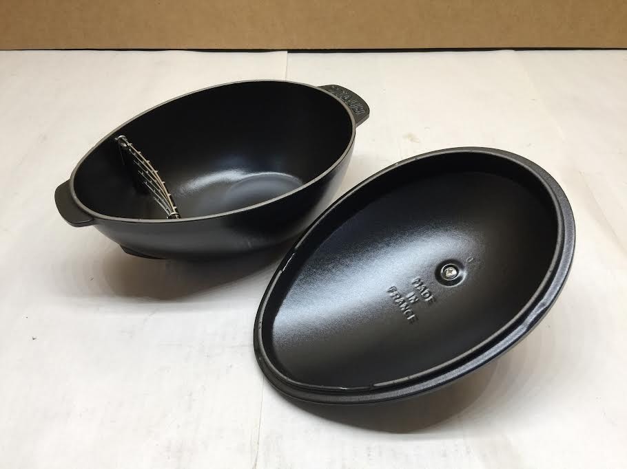 Staub Cast Iron 2-qt Mussel Pot – Matte Black, Made in France