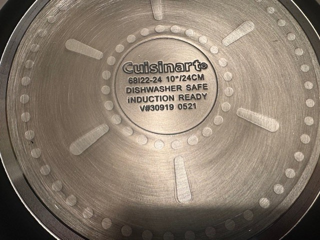 NEW CUISINART 500* F DC INDUCTION + ALL STOVES HARD ANODIZED 10″ FRYING PAN