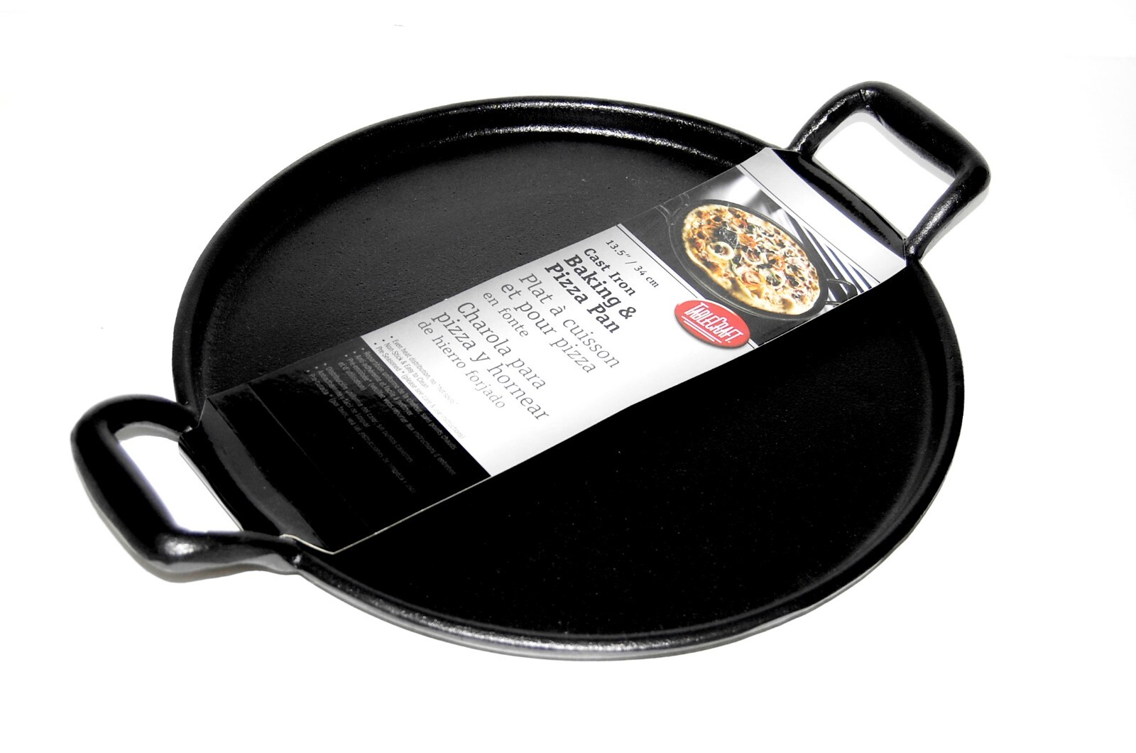 Cast Iron Baking and Pizza Pan | Tablecraft | 13.5″ Pre-seasoned | New in Box