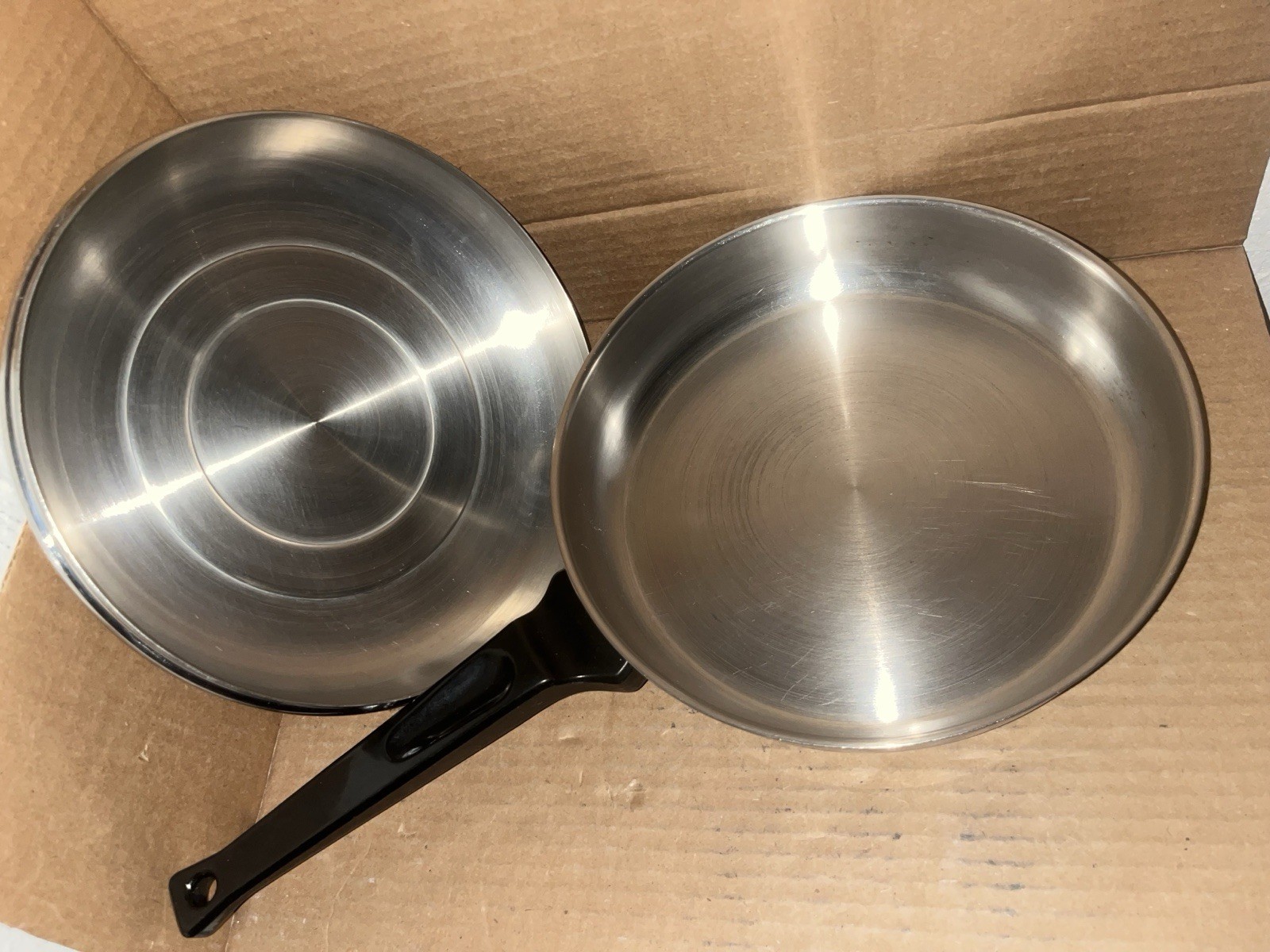 Stilinox Zani 9-3/4” inch Fry Pan Stainless Steel 18-10 Made In Italy