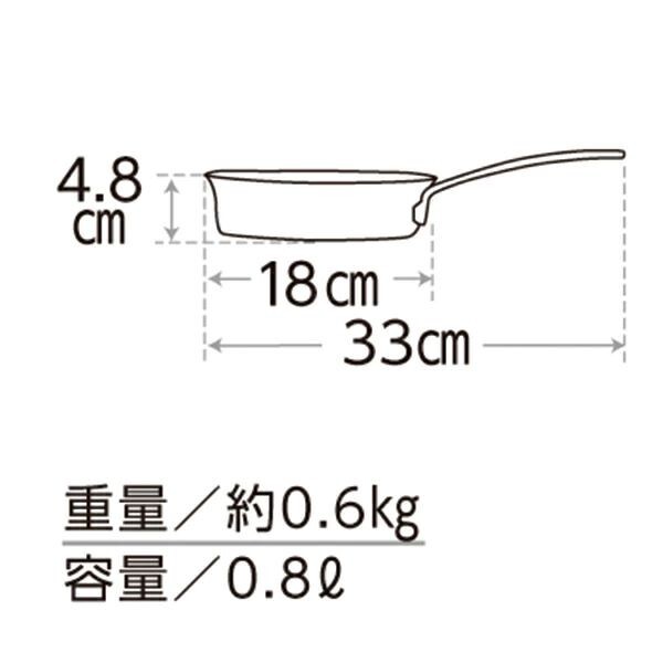 Asahi Light Metals Frying pan 18cm Gas/IH Made in Japan