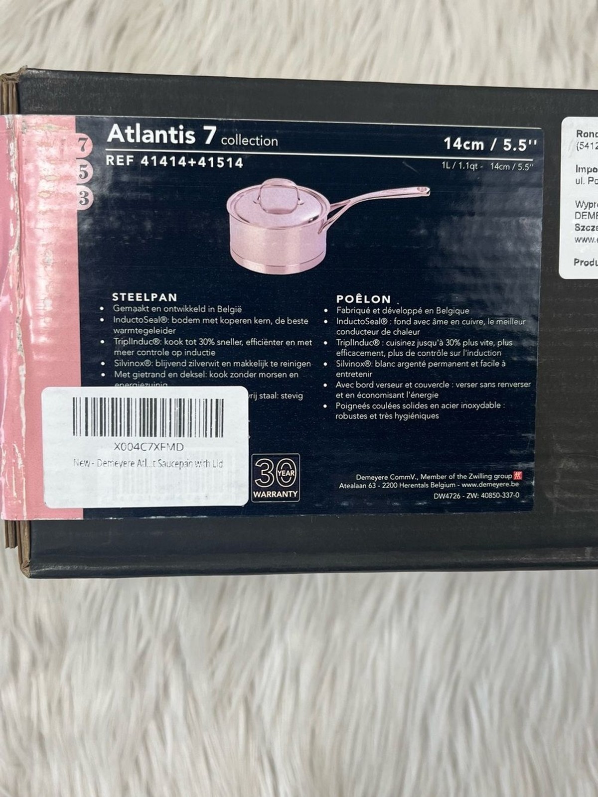 Demeyere Atlantis 1.1 Quart Saucepan with Lid, Made in Belgium
