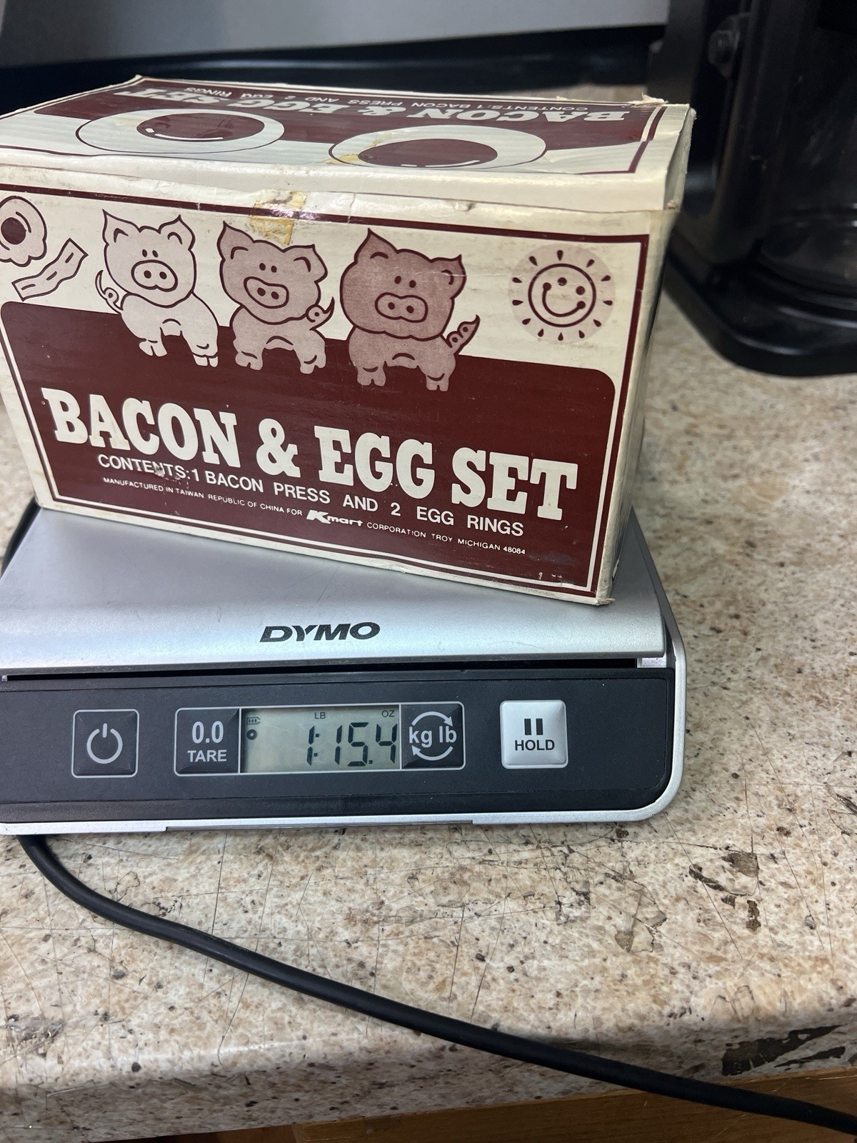 Bacon Press Egg Set Three Little Pigs Vintage New Open Box 9614