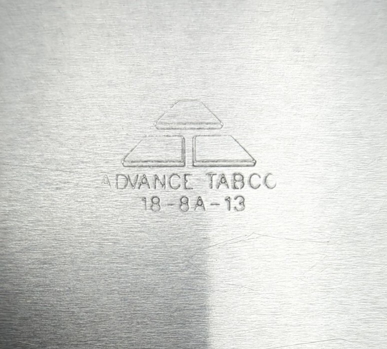 Advance Tabco 18-8A-13, Half Size Aluminum Bun Sheet Pan 18 Gauge, Lot of 2