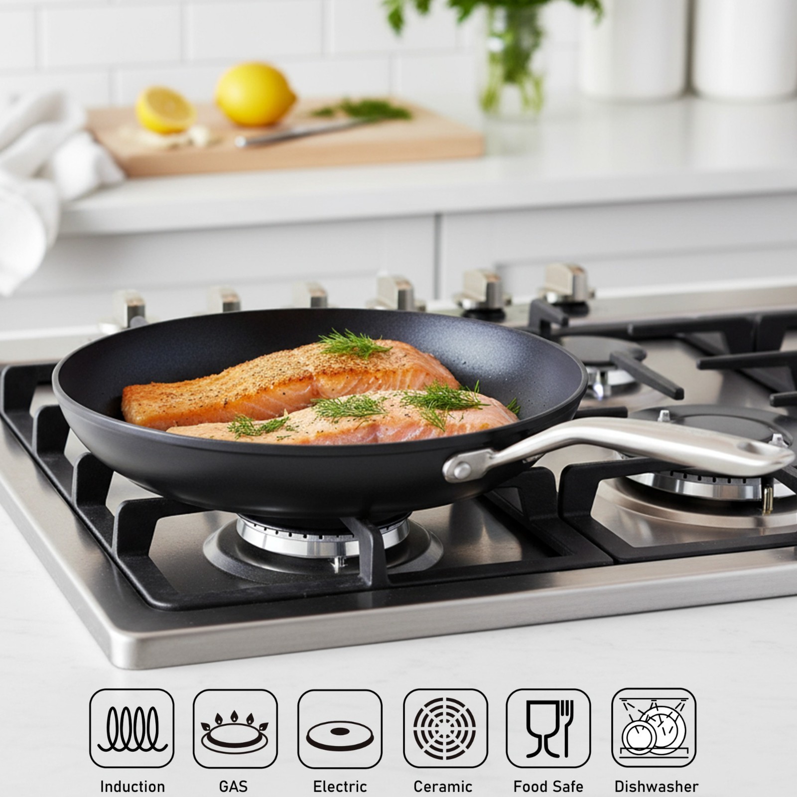TECHEF – Onyx Collection, 12-Inch Frying Pan, Made in Korea