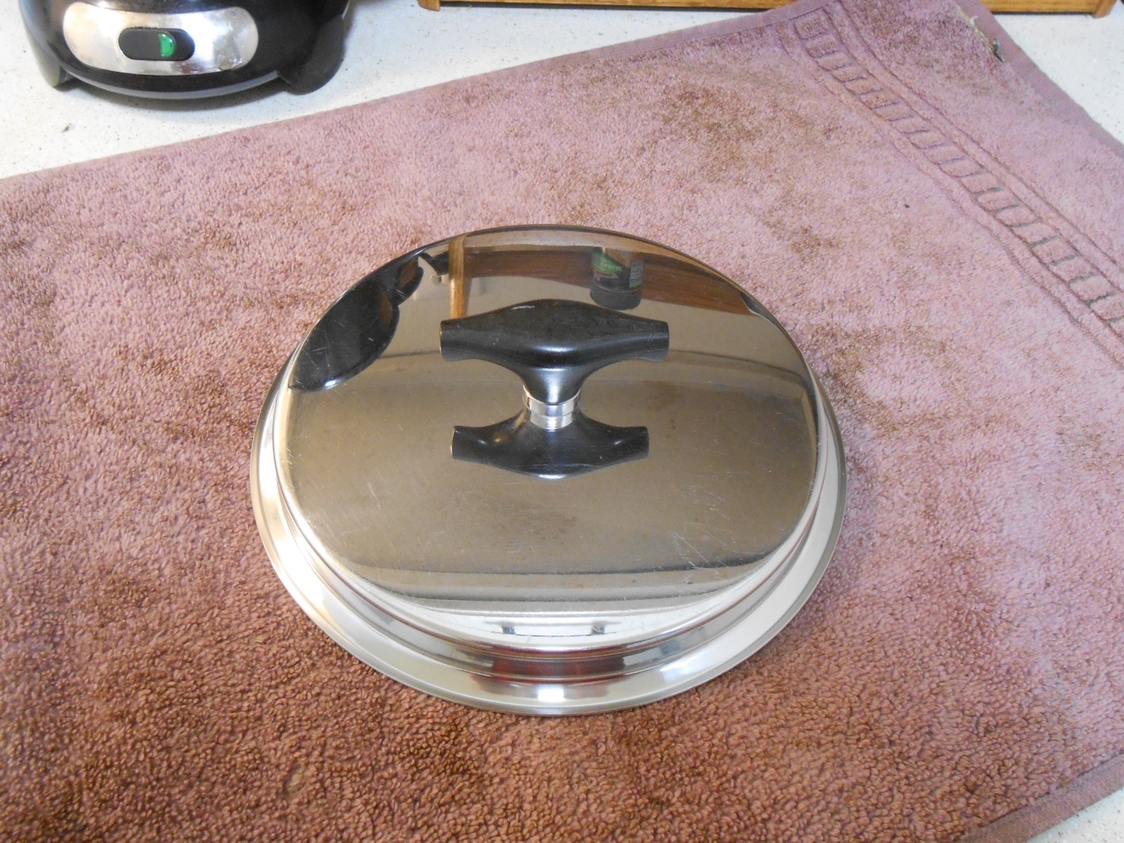 KITCHEN CRAFT Lid (lid only, 8 1/4″ O.D.) Stainless VERY CLEAN & SHINY!
