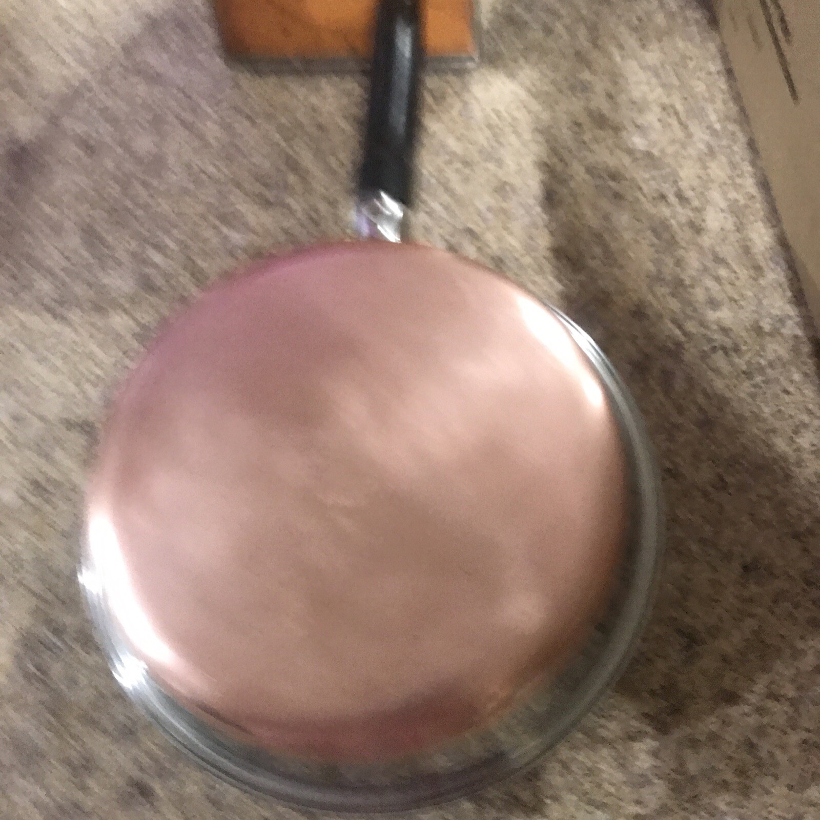 VINTAGE EKCO FLINT STAINLESS STEEL THICK COPPER BOTTOM 8″ SKILLET FRY PAN EXC