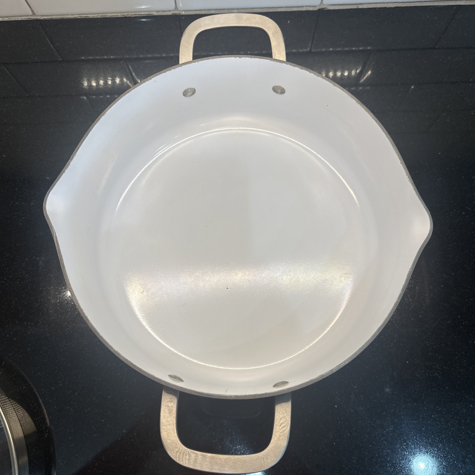Calphalon Classic Anodized 5 Qt Stock Pot & Glass Lid 8785 Ceramic Non Stick USA