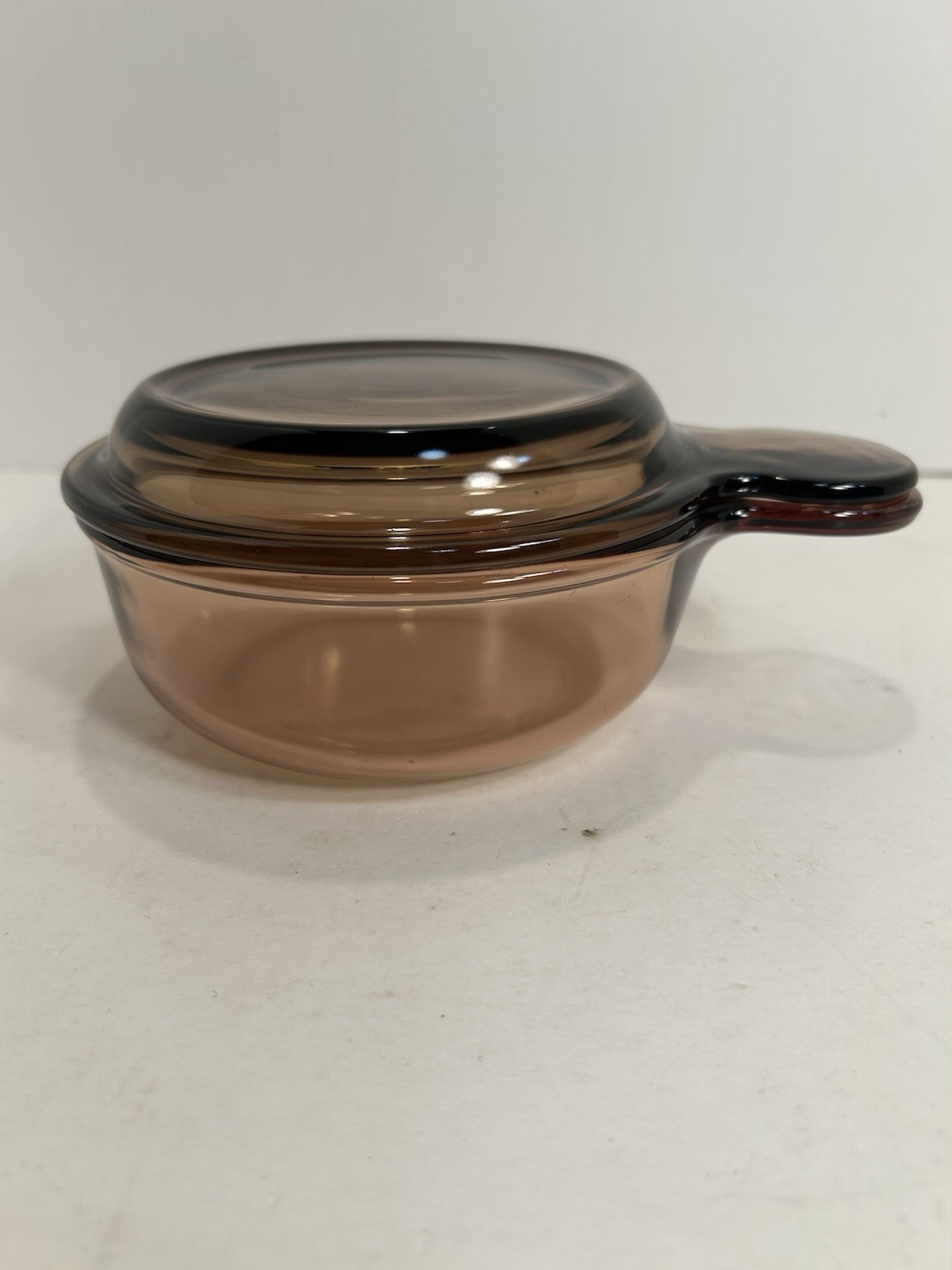 Corning Visions Amber V-150-B Grab-it Bowl with V-150-C Lid