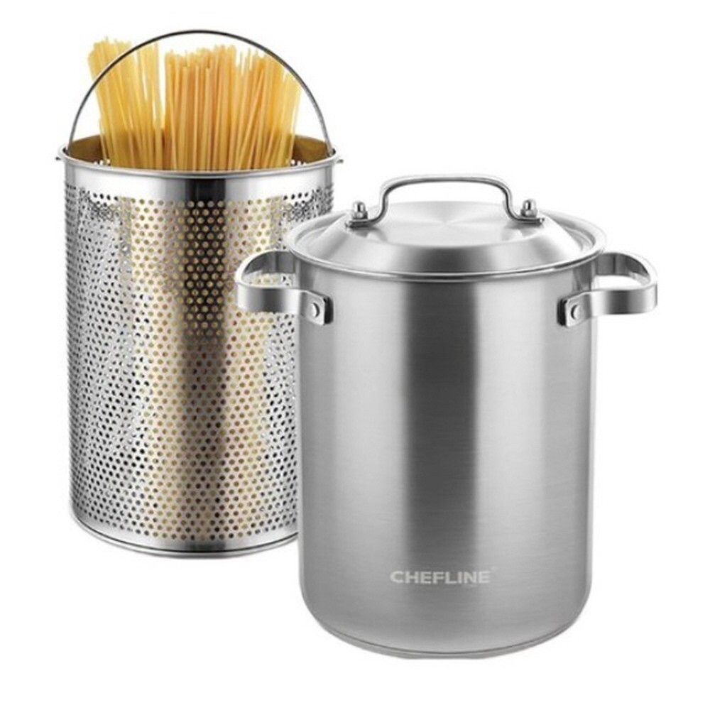 Chef Line Premium Induction 304 Stainless Steel Pasta Pot 4.3L Gas Stove Oven