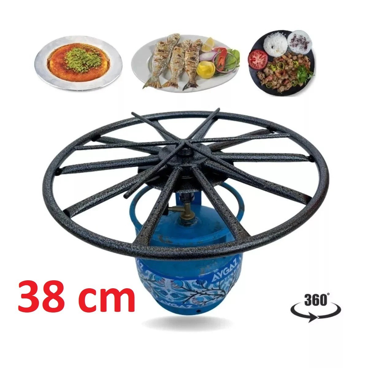 Portable Multiple Flame Camp Stove for Knafeh, Kadayif, Pizza & Borek – Travel C