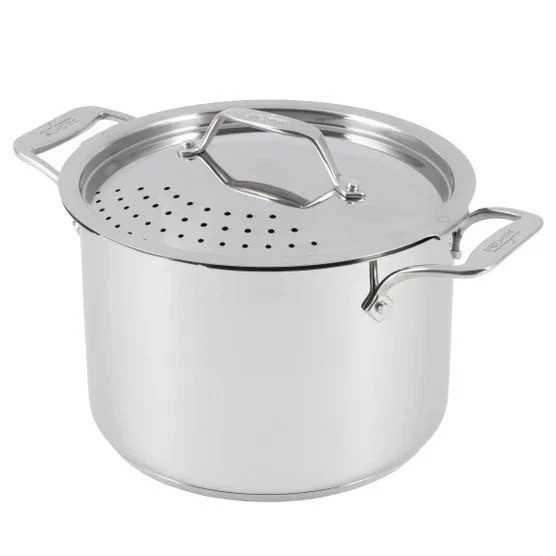 All-Clad All Clad Simply Strain Stainless Steel Stockpot W/ Lid 8 Quart