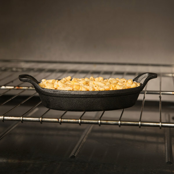 25 oz. Pre-Seasoned Mini Cast Iron Oval Casserole Dish (2 Skillets) by MyXOHome