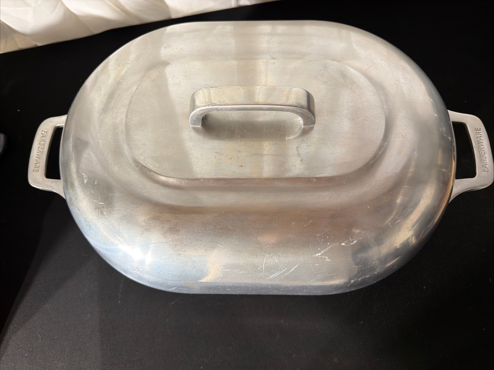 FARBERWARE 8 Qt Roaster CAST Aluminum Dutch Oven WITH Lid