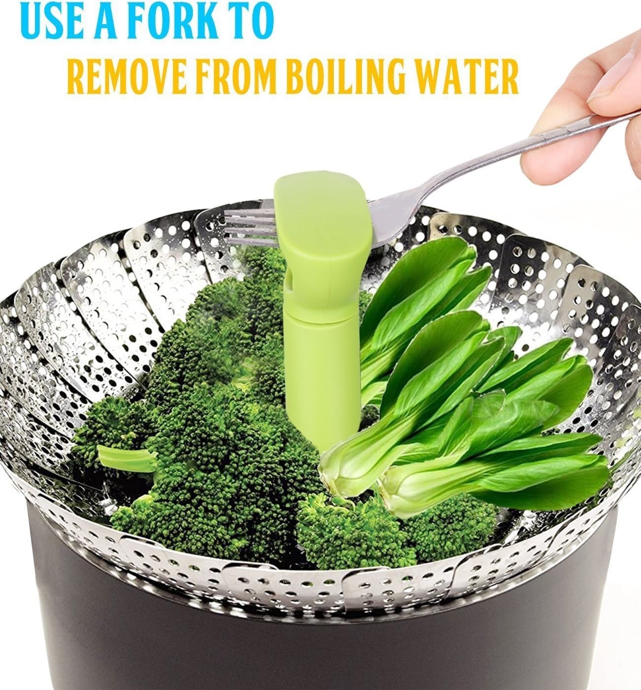 Vegetable Steamer Basket for Cooking Food, Stainless Steel Veggie Steam Baske…