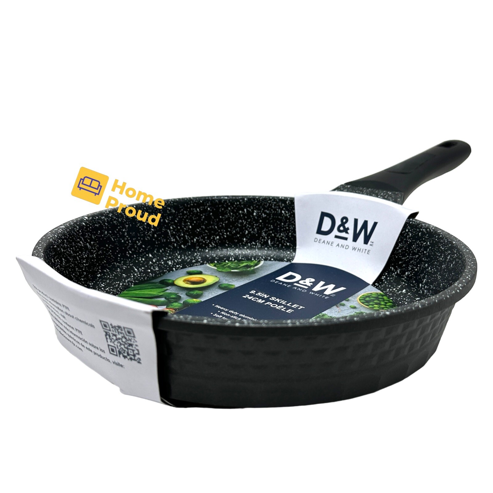 D&W Frying Pan Nonstick Skillet 9.5 inch Restaurant Quality Cookware Deane&White