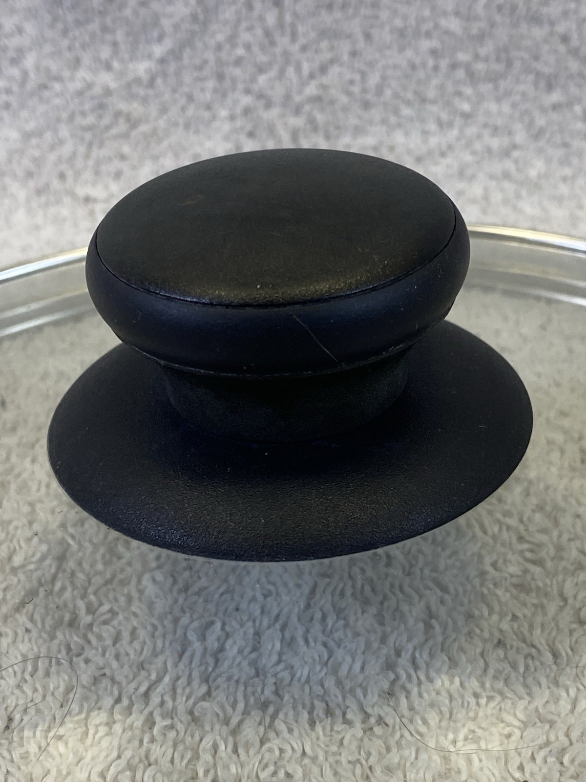 Glass 8 Inch Sauce Pan / Pot / Skillet Replacement Lid Hard Plastic Knob