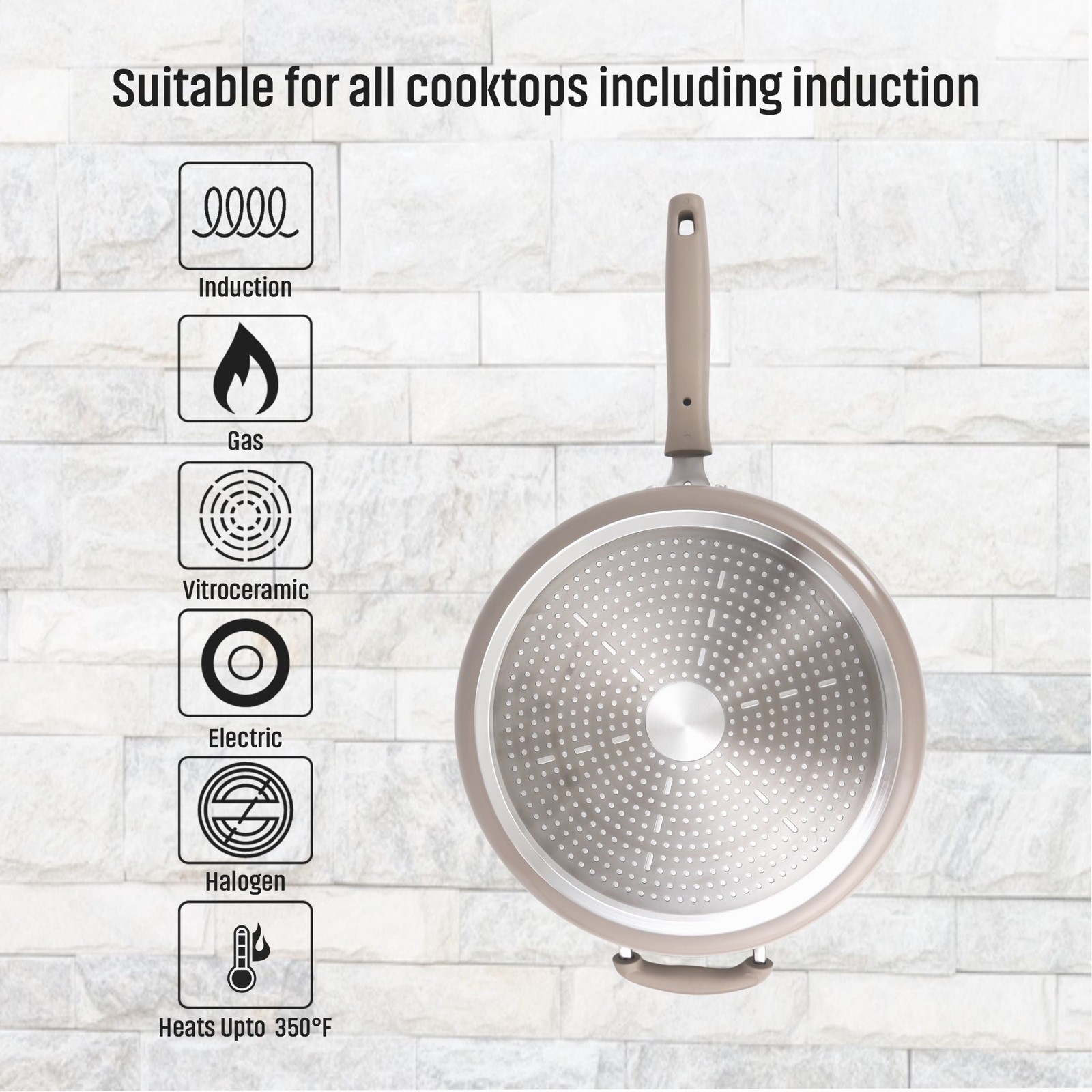 4.7QT Jumbo Cooker with Lid Heavy Gauge Ceramic