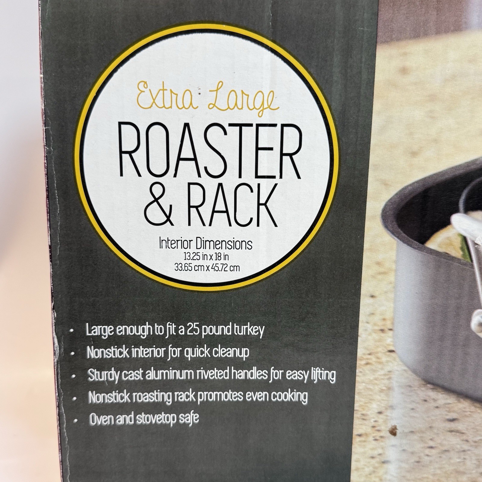 Nordic Ware Extra Large Roaster & Rack 13.25” X 18” In Original Box GUC