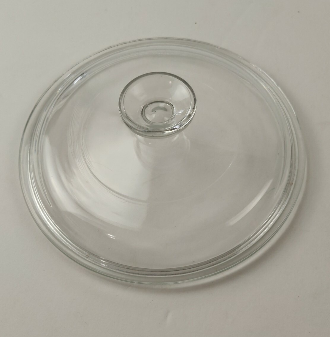 Vintage Pyrex Clear Glass Lid G5C A Replacement Lid For Small Casserole Dish