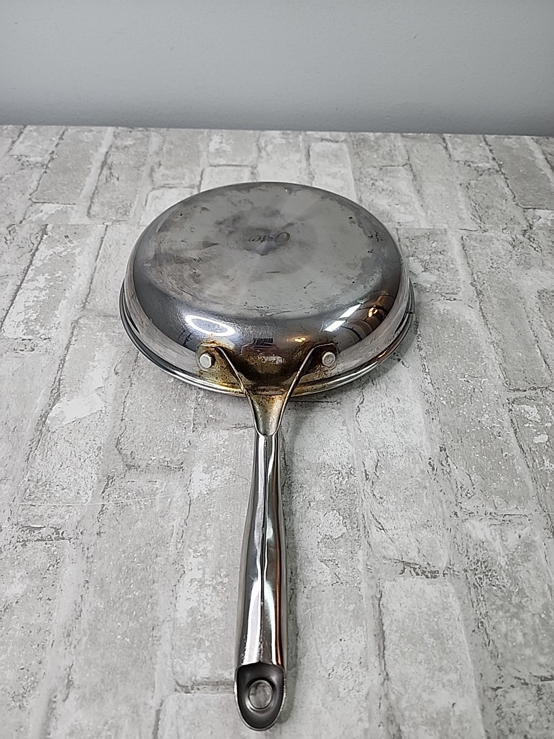 Oster Modessa 9.5″ Nonstick Stainless Steel Frying Pan Silver