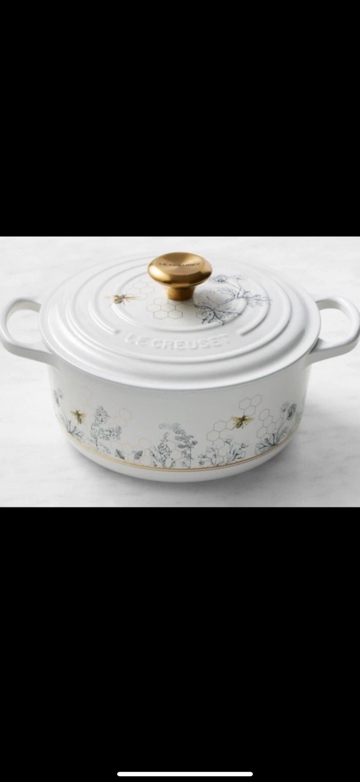 ~Le Creuset*New*4.5Qt*Signature Round Dutch Oven, *HoneycombPattern*Exclusive*