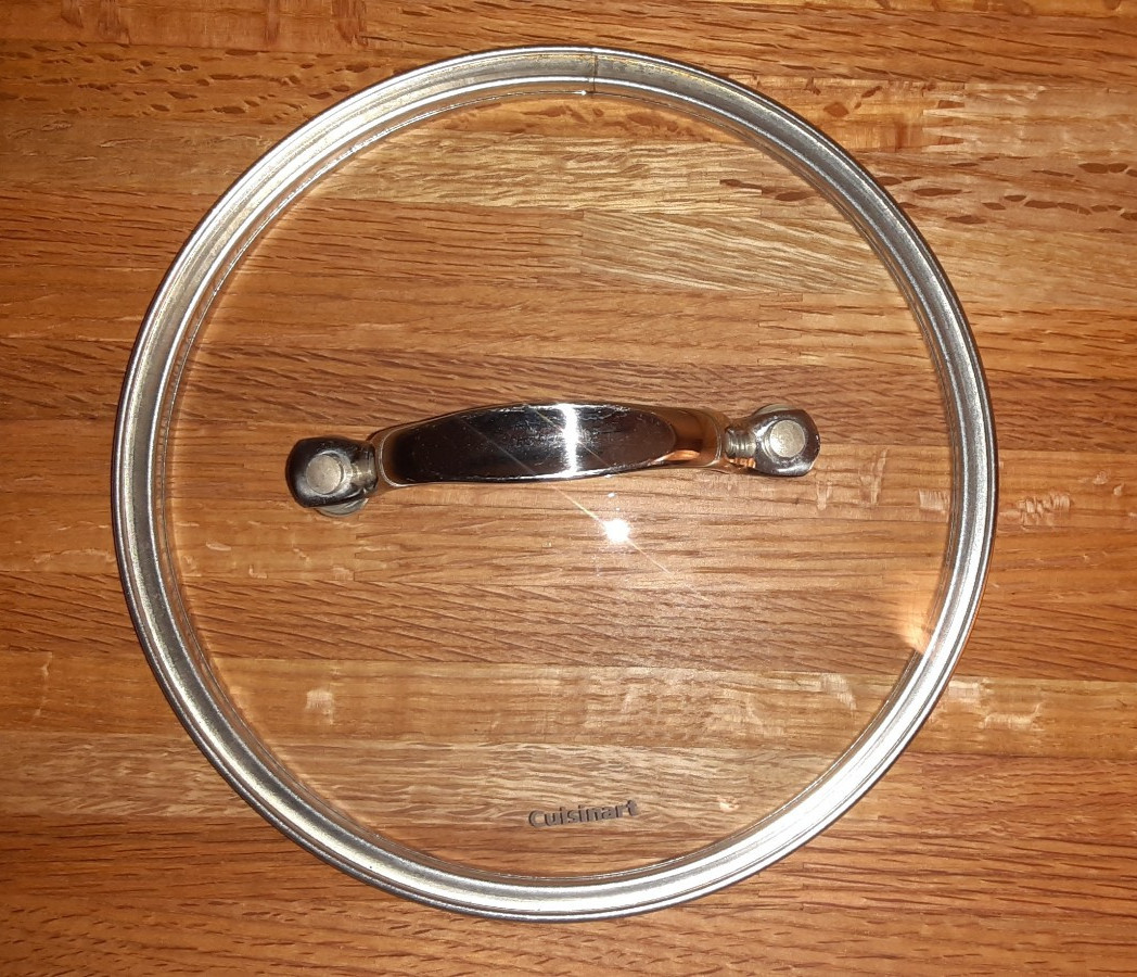 🍳 Cuisinart Replacement Glass Pot Pan Skillet Lid 7″ Inside 7.5″ Outside