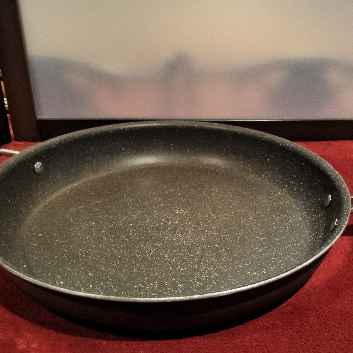 12″ Granitestone Diamond Pro Nonstick Frying Pan Double Handle, Black 400°F