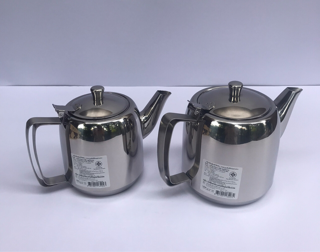 Thai Zebra Brand Prima Tea Pot Kitchenware Silver Stainless Steel Free Filter