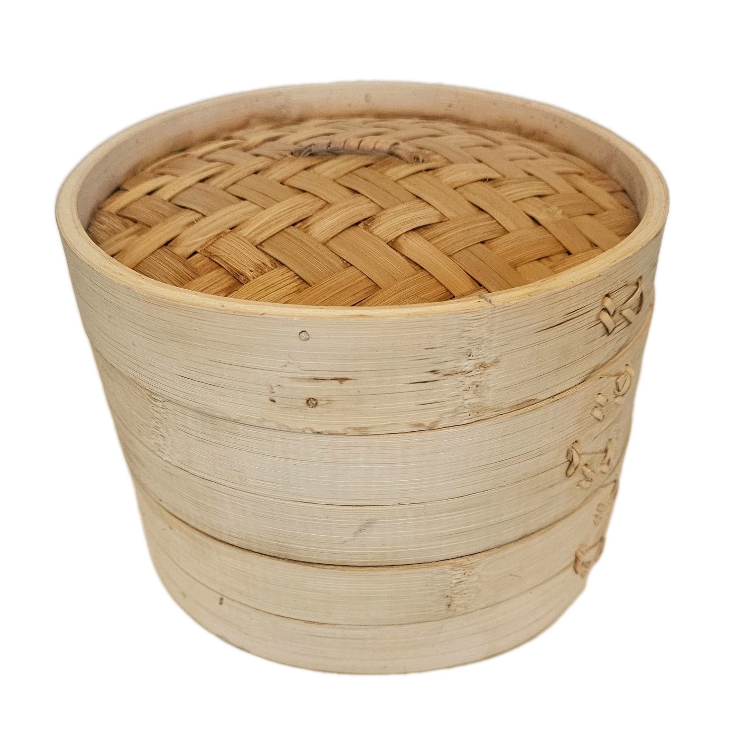 Joyce Chen 2-Tier Bamboo Steamer Baskets Asian Food Cooking 8″