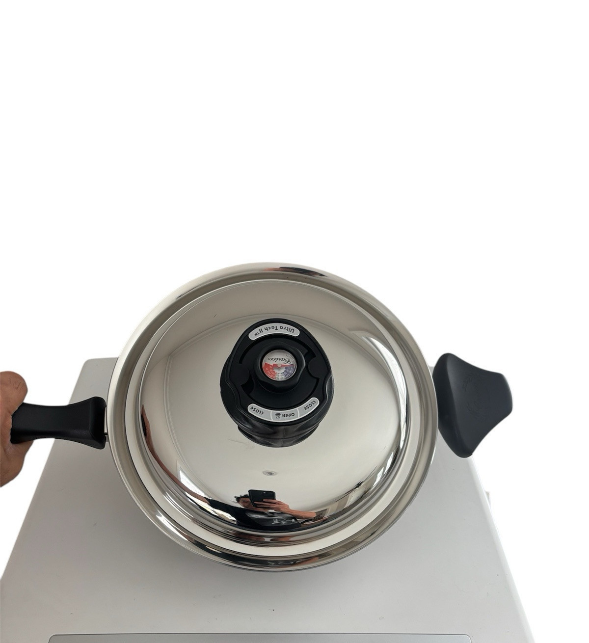 Carico Ultra-Tech II Ultra Core Stainless Steel 1.7Qt Sauce Pot Vent Thermo Lid