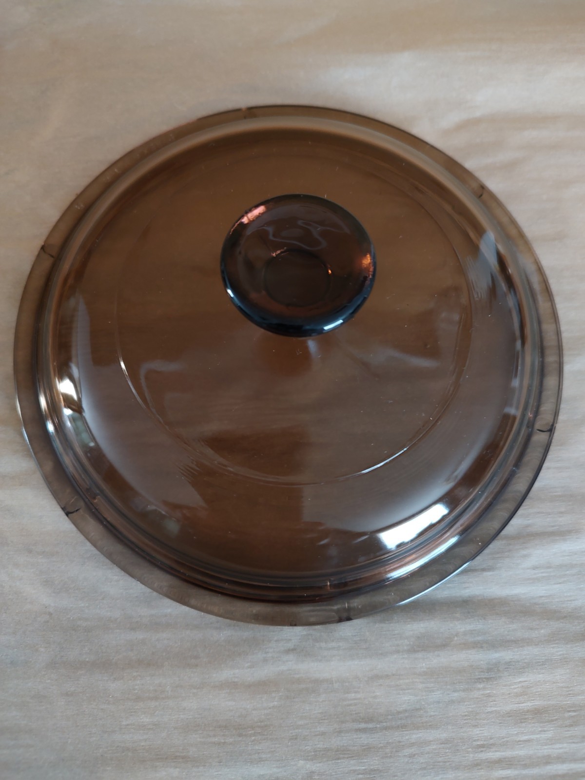 Visions Corning Amber Glass 1L Saucepan Pour Spout Vented Lid Vintage Pyrex Pot