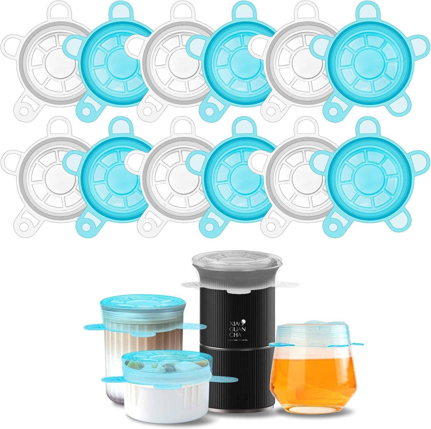 Small Silicone Stretch Lids, 12PCS 2.6″/6.5cm Zero Waste Reusable Silicon NEW