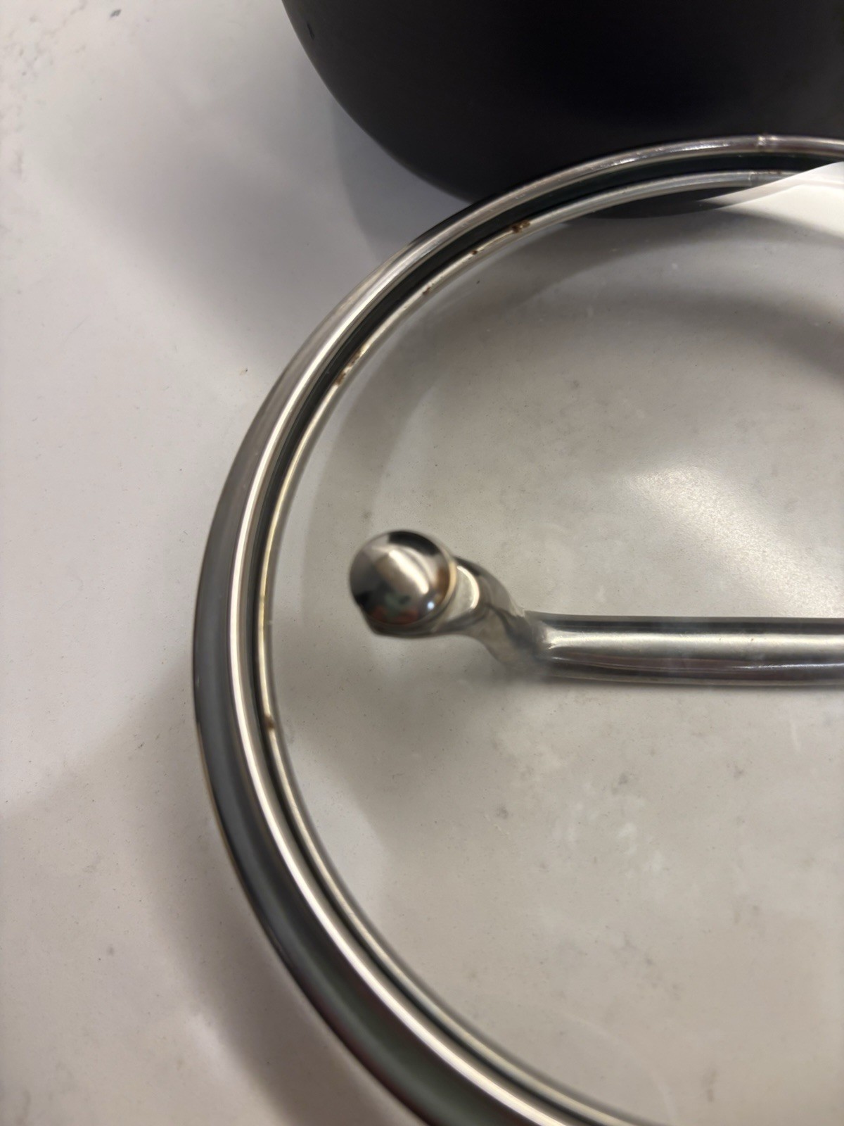 Cuisinart 1.5 Qt Matte Black Stainless Steel Sauce Pan With Glass Lid