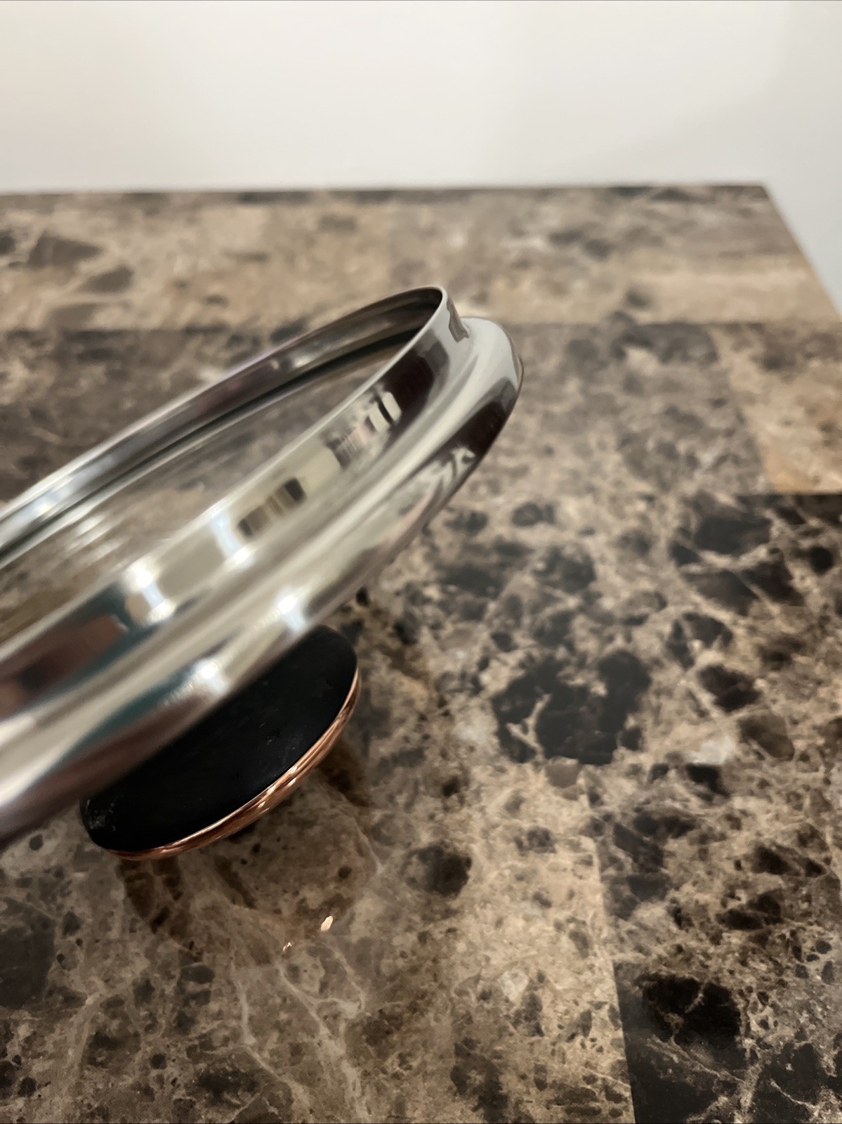 Replacement Glass Lid Paula Deen Copper and Black 6 inch for pan or pot