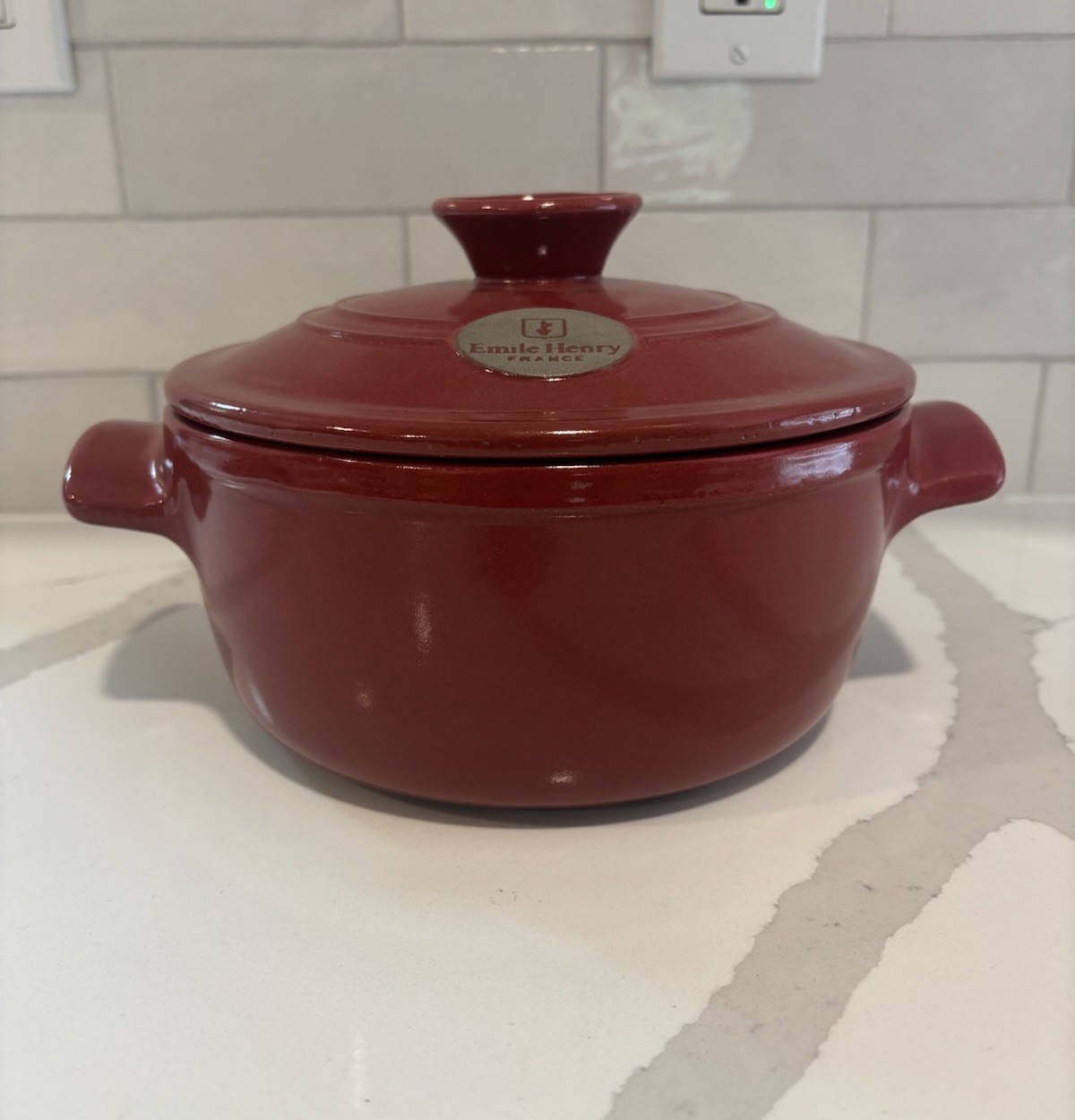 Emile Henry Red 1.9 qt Dutch Oven