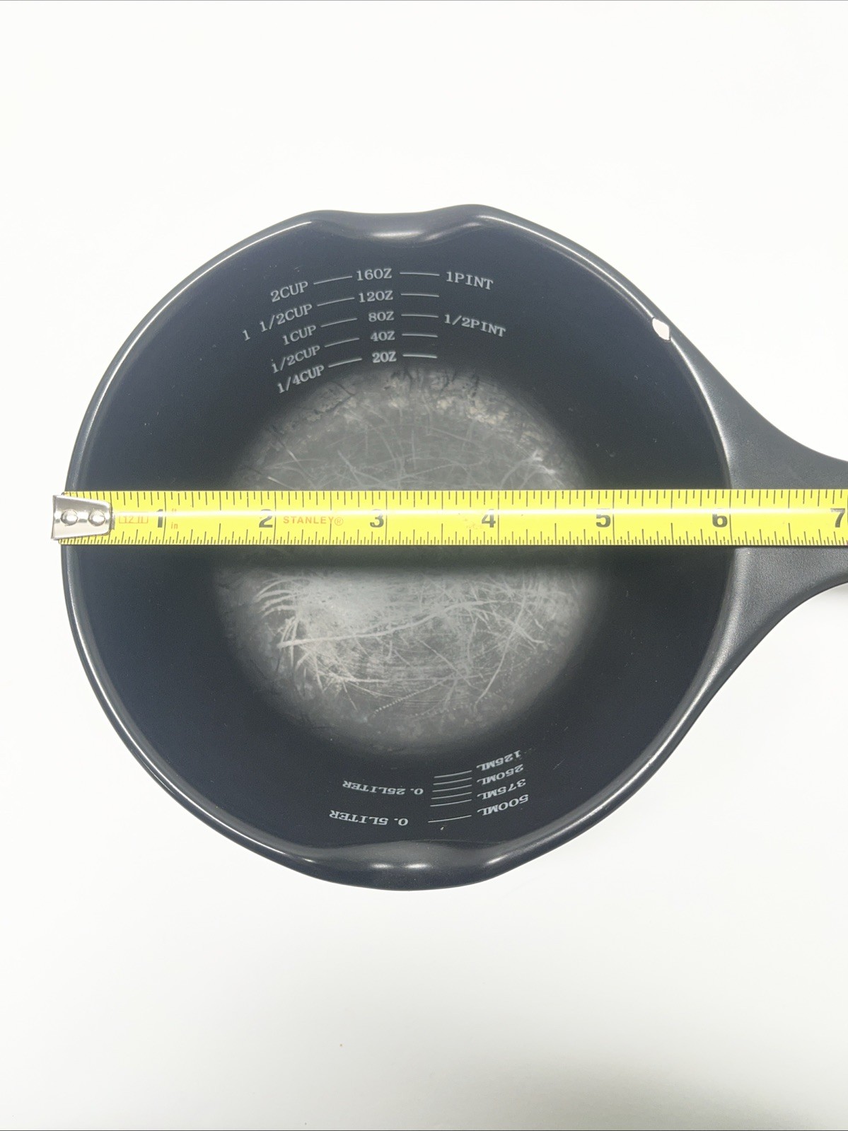 Xtrema Ceramic 16oz Black Non-Toxic Saucepan Stove Oven Dishwasher Safe W/Chip