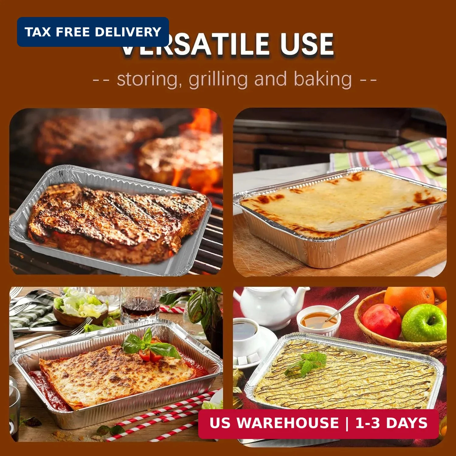 Aluminum Drip Pans for Weber – Disposable Foil Grease Trays Compatible with Webe