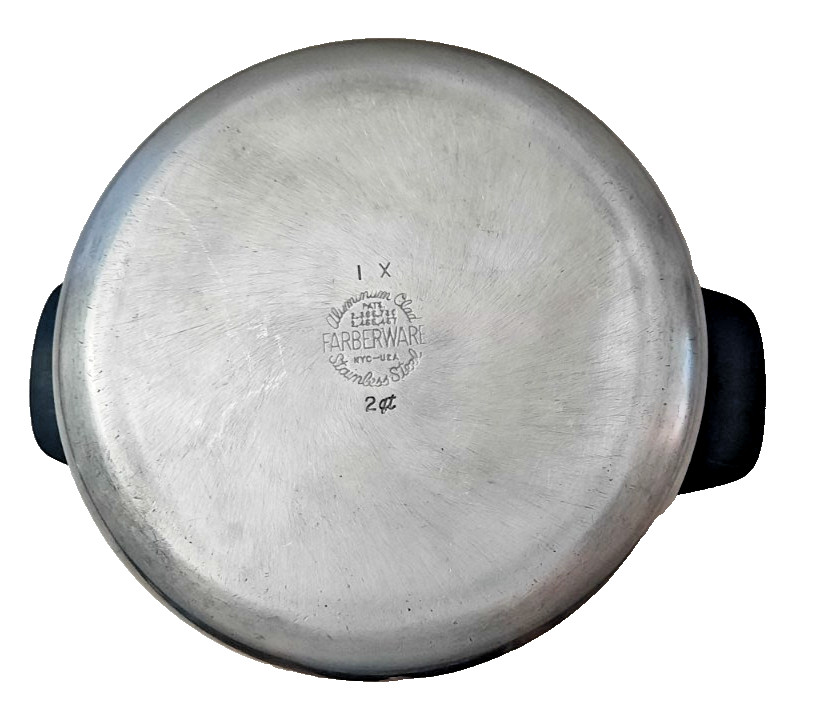 Farberware Aluminum Clad Stainless 2 Qt. Double Handle Stock/Saucepan Pot w/ Lid