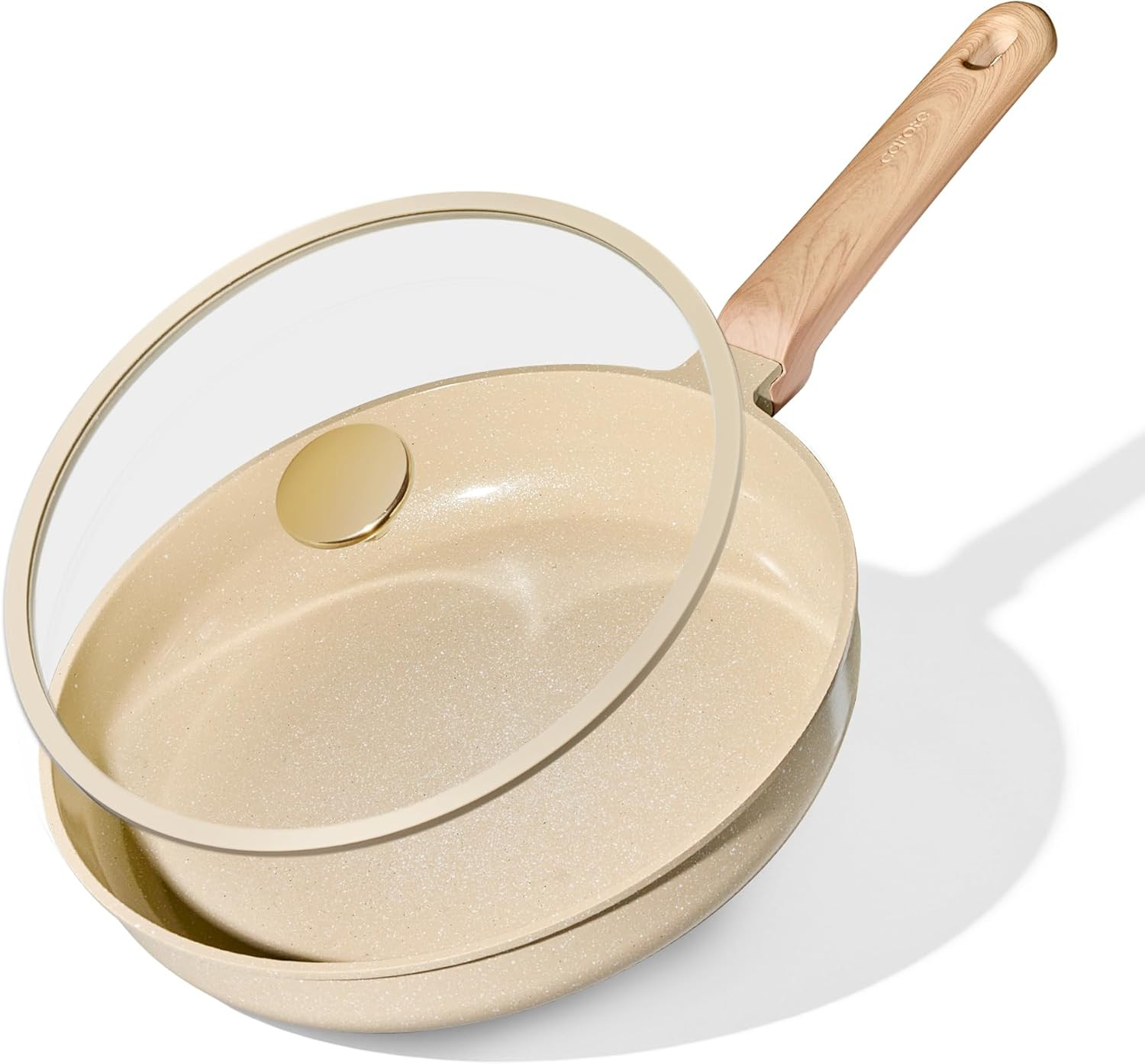 10″ Frying Pan Set, Ceramic Frying Pan, Non-Toxic PTFE & PFOA Free Fry Pan & Ome
