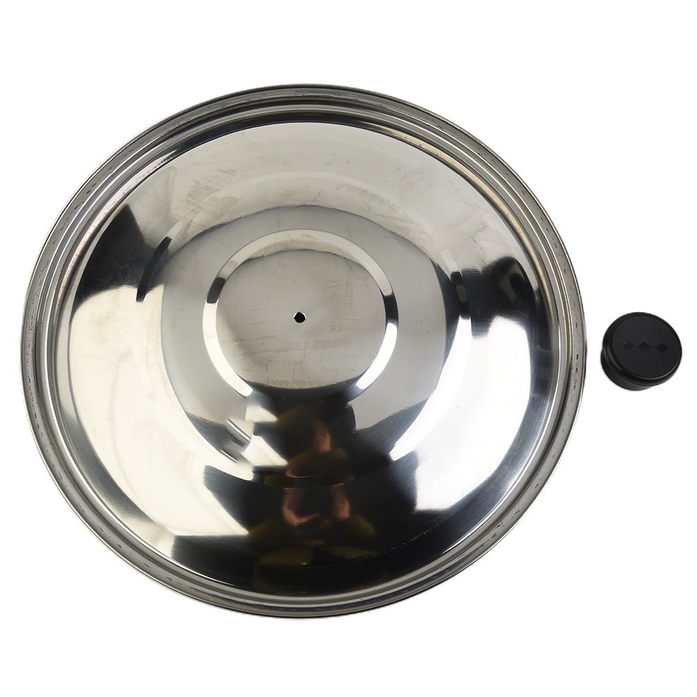 Stainless Steel Lid Round 32/34/36/38/40cm Kitchen Cooking Acceessories