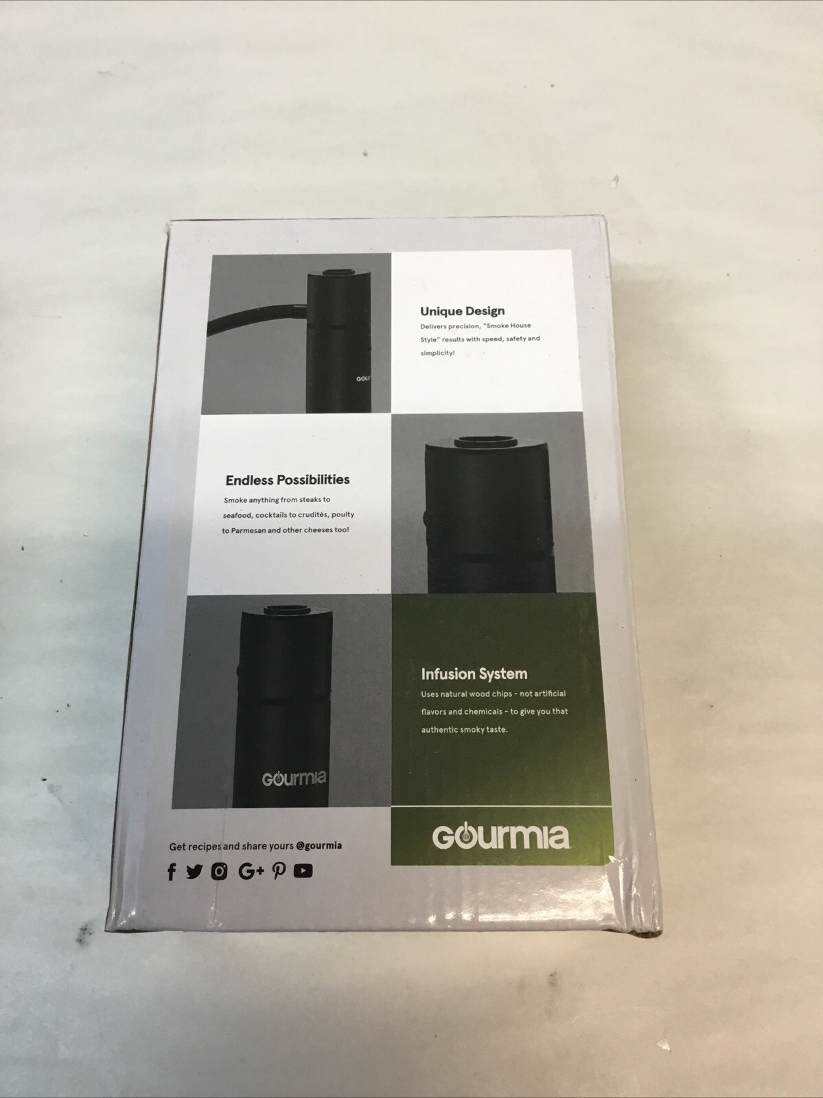 Gourmia Portable Precision Infusion Smoker SMO-KING II GSM220 2018 NEW