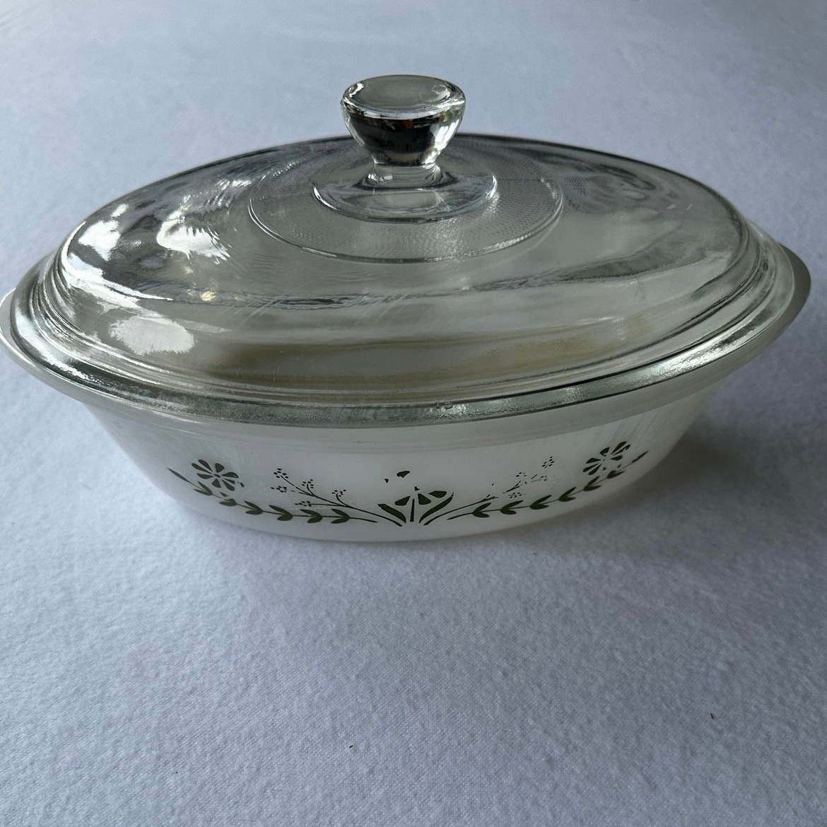 Vintage Glasbake Baking Dish with Lid