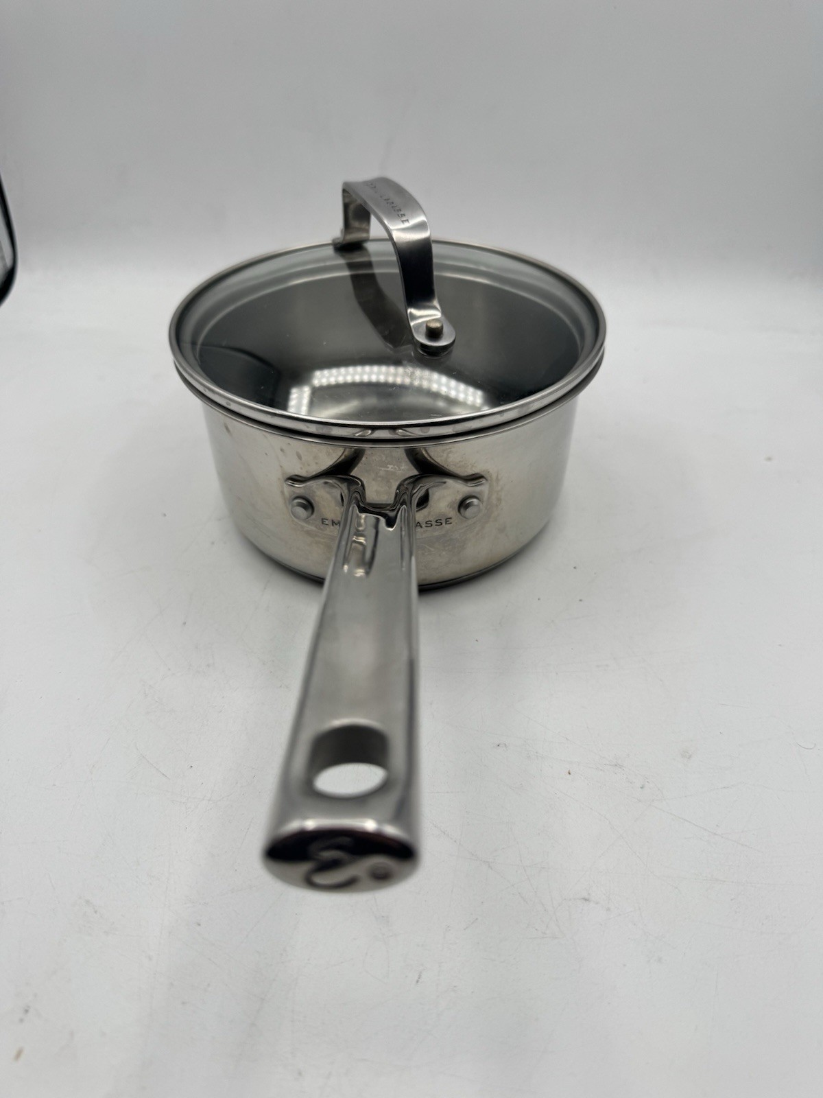 *Emeril Lagasse *1.5 Quart, 1.4 Liter Sauce Pan With Glass Lid *Stainless #2238