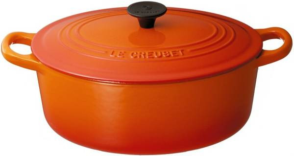 Le Creuset Cocotte Oval 23cm (9.05″) 2.6L 2.74qt Orange Cast Iron NEW